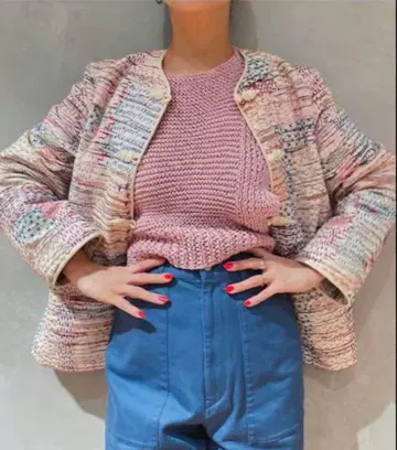 24SS 카스리 크로스 자수 자켓