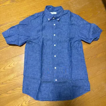 UNIQLO 프리미엄 린넨 셔츠 반팔 BD 셔츠 (버튼 다운) GU