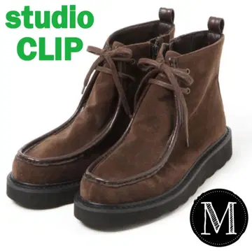 [ 택 포함 새상품 ] 스튜디오 클립 모카신 숏부츠 M 다크 브라운