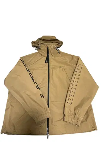 라코스테 베이지 후드 부착 마운틴 후드티