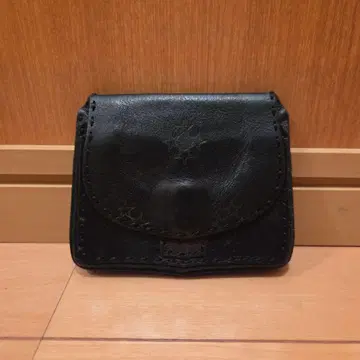 오자카 디자인 WEEZEN 가죽 코인 케이스 블랙