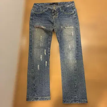 heritage stone 데미지 가공 데님