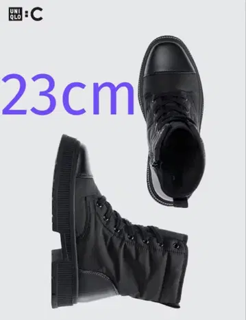UNIQLO 패디드 레이스업 부츠 택 포함 미사용 새상품 23cm 완판템