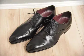 madras 블랙 드레스 슈즈 포인티드 토