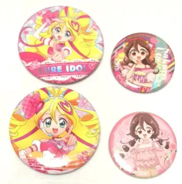 큐어 아이돌 우타 캔뱃지 4개 세트