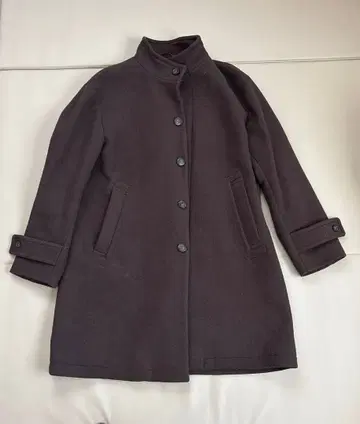 PLST 다크 브라운 롱 코트 L