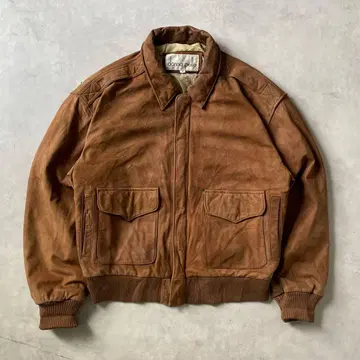 90s 가죽 자켓 A2 봄버 자켓