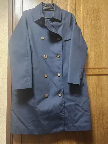 GU 네이비 더블 브레스트 트렌치코트 라이너 포함 XL