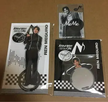 SnowMan ON 라이브 굿즈 메구로 렌 아크릴 스탠드 3세트