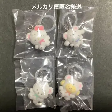 산리오 메지루시 액세서리 복슬복슬 스노우 4개 세트