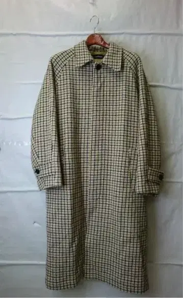 건 클럽 체크 스텐카라 코트