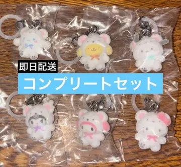 산리오 캐릭터즈 메지루시 액세서리 폭신폭신 스노우 컴플리트 세트