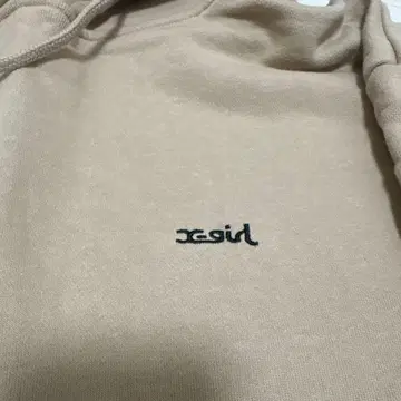 [ 새상품급 ] x-girl 베이지 후드티 L 사이즈
