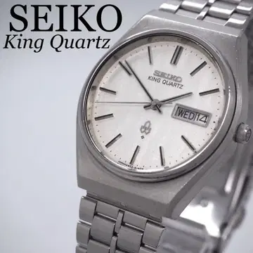 427 가동 SEIKO 시계 킹 킹쿼츠 남성용 데이데이트 레어