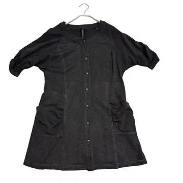 C'EST CHIC'A BLEU 사이즈 40(L) 다크 그레이 버튼 포함