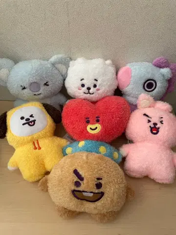 BT21 탓톤 S 봉제 인형 7체 세트 택 포함