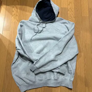 Champion XL 그레이 네이비 후드티