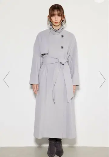 rienda 스탠드 카라 울 코트 그레이 미사용 새상품