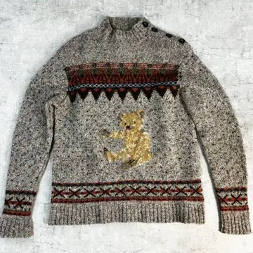 PINKHOUSE 핑크하우스 곰 니트 스웨터 S