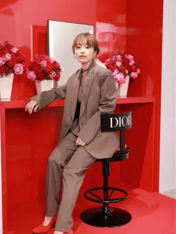 브라운 정장 자켓