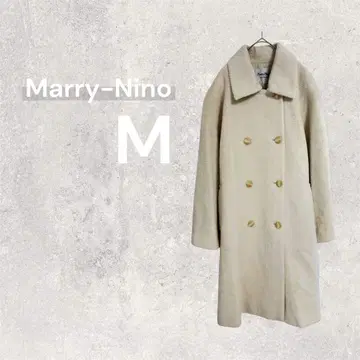 Marry-Nino 롱 코트 체스터 아우터 화이트 울 100%