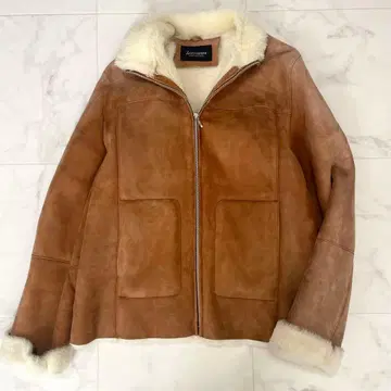 컨디션 최상 Zorronuez 터키산 양가죽 무스탕 코트 카멜 11