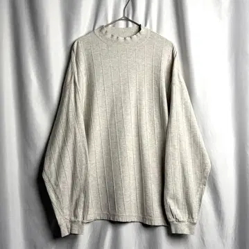 90s STRUCTURE 하이넥 티셔츠 L 모크넥 코튼