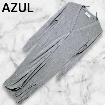[ AZUL ] 리브 롱 가디건 그레이 ( M )