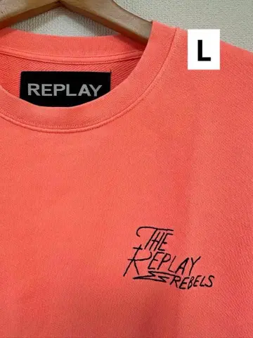 REPLAY 맨투맨 L 오렌지