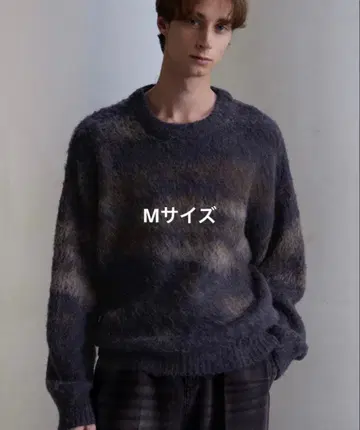 [ CLEL ] 알파카 블렌드 샤기 니트