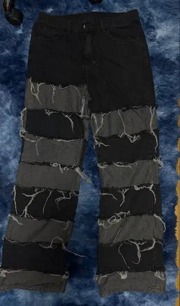 데미지 가공 데님 팬츠 y2k