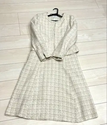 디어 프린세스 트위드풍 베이지 원피스