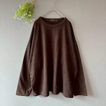 레이지 블루 (L) 루즈핏 파일 원단 티셔츠 코튼 혼방 캐주얼