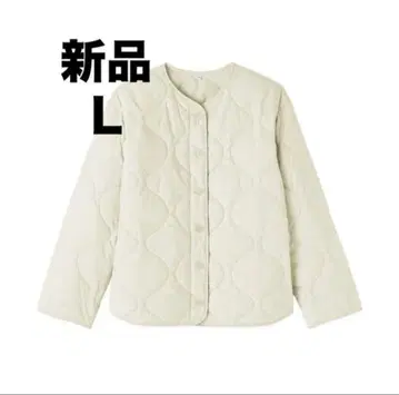 이번 시즌 모델 무인양품 포근한 솜 퀼팅 자켓 여성 L 아이보리
