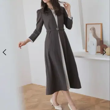 프론트 플리츠 원피스