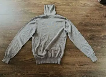 [ 새상품급 ] BEAMS F 메리노울 터틀 니트 그레이 MERINO