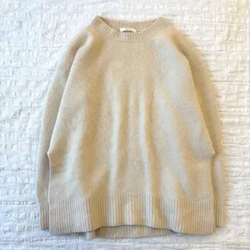 [ 새상품급 ] Plage Fur 크루스 니트 풀오버 복슬복슬