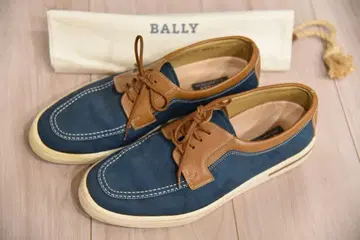 BALLY 네이비/브라운 데크 슈즈 6 1/2 EU