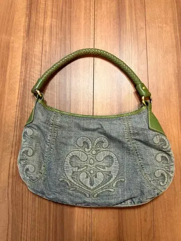 Le Grazie 루그라치에 자수 데님 숄더백