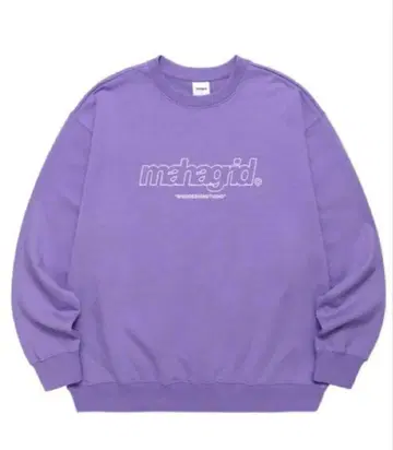 마하그리드 맨투맨 트레이닝복 속기모 라이트퍼플