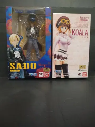 원피스 사보 코알라 피규어 2체 세트