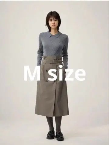 새상품 지유 트렌치 스커트 by rokh OLIVE M