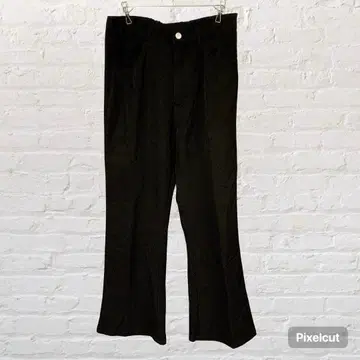 12036 Rocky Monroe 부츠컷 플레어 슬랙스 팬츠 블랙 M