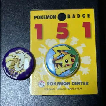 포켓몬 센터 151 시리즈 배지 큐콘 피카츄