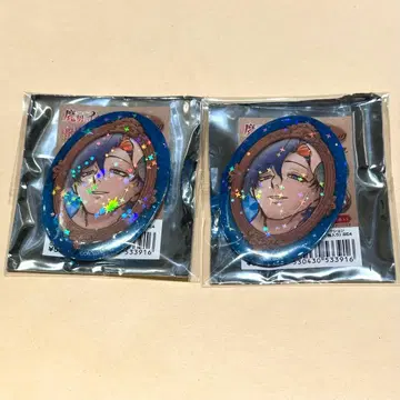 마남의 이치 마녀의 거울 홀로그램 캔뱃지 고쿠라쿠 2점