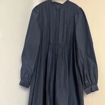 UNITED ARROWS 유나이티드 애로우즈 긴팔 셔츠 원피스 네이비