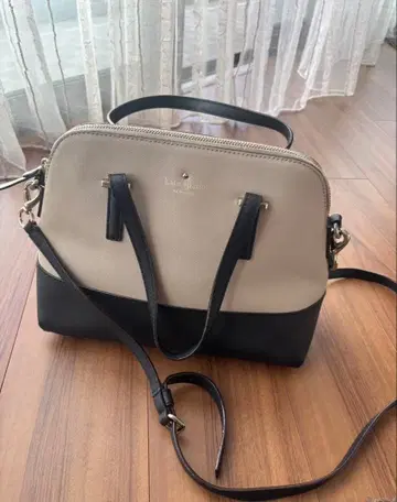 케이트 스페이드 숄더백 베이지/블랙