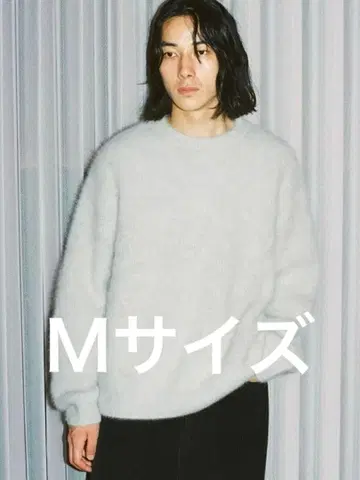 LIDNM FOX CASHMERE KNIT 24aw SAND GRAY