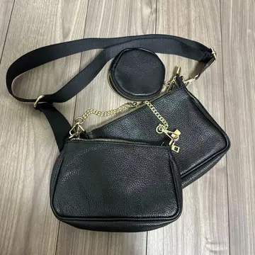 AULENTTI 가죽 숄더백 코인 케이스 포함