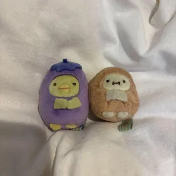 스미코구라시 테노리 봉제 인형 펭귄?(가지) 타피오카(고구마)